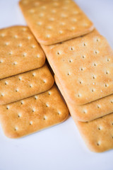 Cracker cookies close up