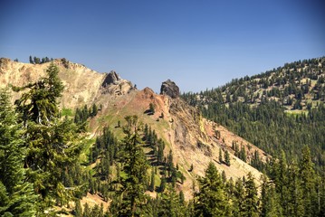 Volcanic Outcroppings at Lassen Volcanic National Park