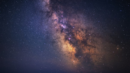 Clearly Milky Way galaxy at dark night - Powered by Adobe