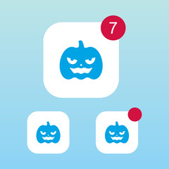 Pumpkin Icon With Notification