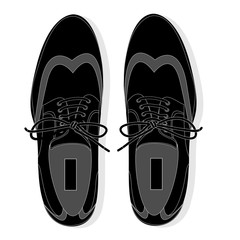 men shoes illustration isolated