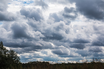 The sky and clouds