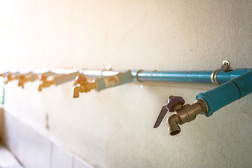 Importance of water, Close up tap.