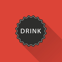 Bottle cap - vector icon.