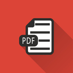 PDF - vector icon.