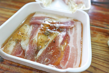 sliced pork  for grill