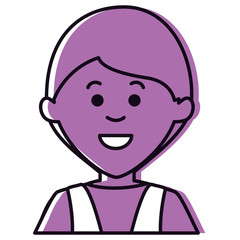 beautiful woman avatar character vector illustration design