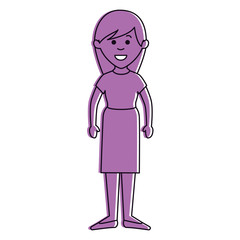 beautiful woman avatar character vector illustration design
