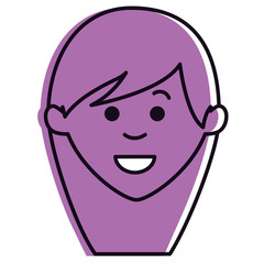 beautiful woman head avatar character vector illustration design