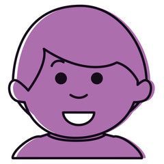 Obraz na płótnie Canvas little baby boy character vector illustration design