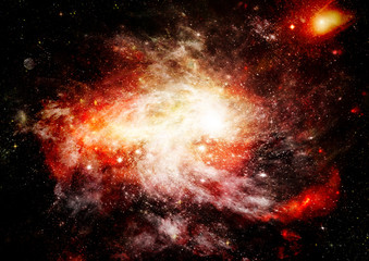 galaxy in a free space