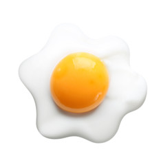 Fried egg isolated