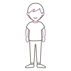 young man avatar character vector illustration design