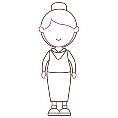 beautiful woman avatar character vector illustration design