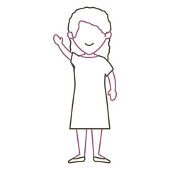 beautiful woman avatar character vector illustration design