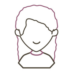 beautiful woman avatar character vector illustration design