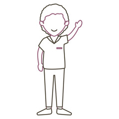 young man avatar character vector illustration design