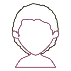 young man shirtless avatar character vector illustration design