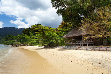 beach in Masoala forest reserve, Madagascar