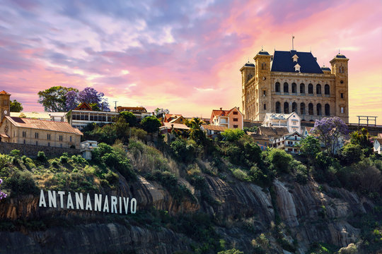 panorama of Antananarivo capital of Madagascar
