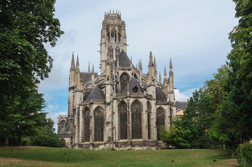 Saint-Ouen Abbey Church, a  Gothic Roman Catholic church in Rouen, Normandy, France