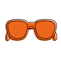 summer sunglasses isolated icon vector illustration design