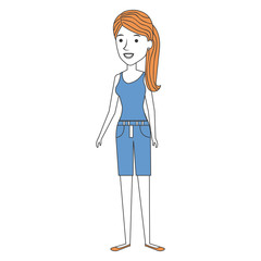 beautiful woman avatar character vector illustration design