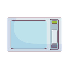 microwave icon over white background vector illustration