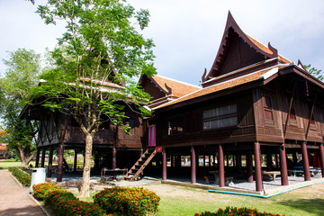 Thai House style in ayutthaya, Thailand