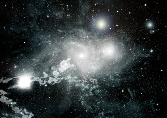 galaxy in a free space