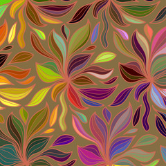 Vector wave background of doodle hand drawn lines