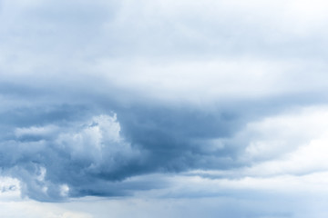 Dramatic sky with stormy clouds