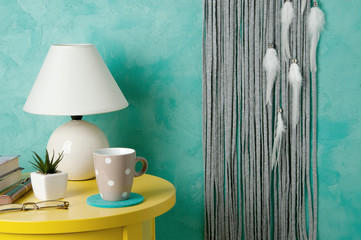 Gray white dream catcher