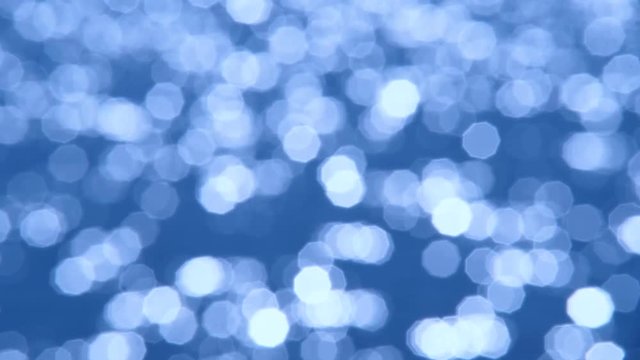 out of focus bokeh on the sea