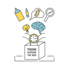 process ideas to creative imagination and innovation vector illustration