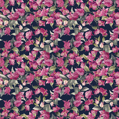 Watercolor floral pattern