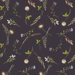 Watercolor floral pattern