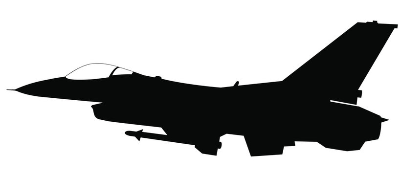 attack aircraft silhouettes