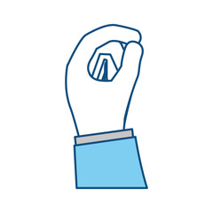 Human hand symbol icon vector illustration graphic design