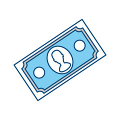 Billet money symbol icon vector illustration graphic design