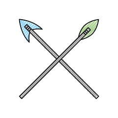 antique arrows isolated icon vector illustration design