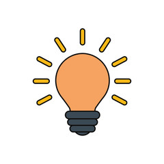 Bulb light energy icon vector illustration graphic design