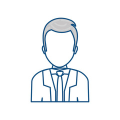 Man faceless cartoon icon vector illustration graphic design