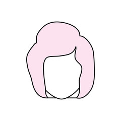 Woman faceless cartoon icon vector illustration graphic design