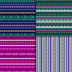 Abstract seamless pattern set