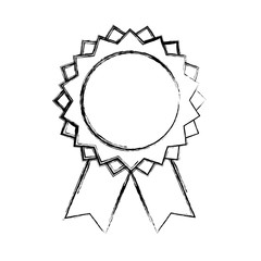 Award ribbon symbol icon vector illustration graphic design