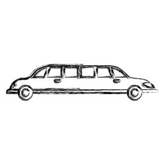 Limousine luxury vehicle icon vector illustration graphic design