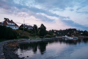 Obraz premium Norwegian town