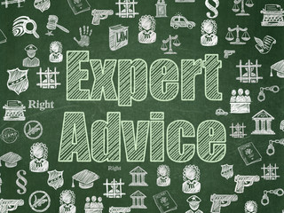 Law concept: Expert Advice on School board background