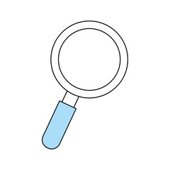 Magnifying glass lupe icon vector,illustration graphic design
